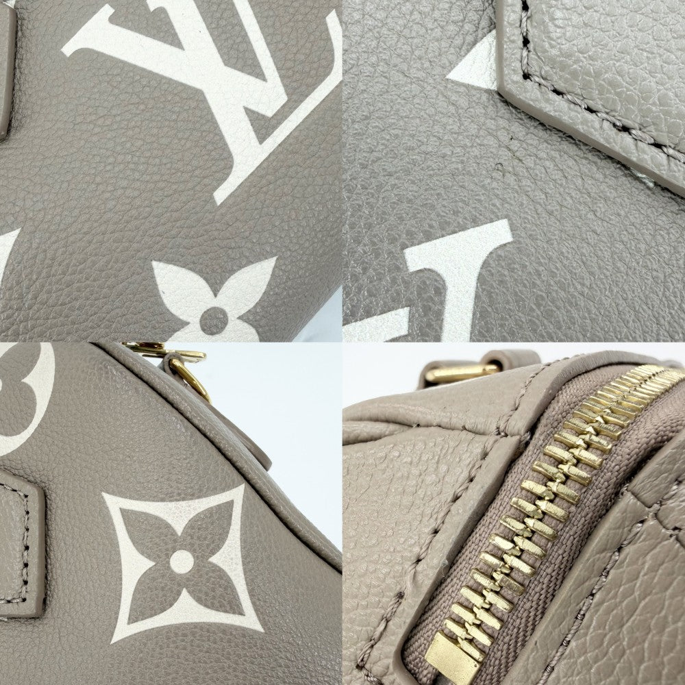 LOUIS VUITTON ルイヴィトン 2WAY バイカラ―モノグラムアンプラント スピーディバンドリエール20 ミニハンドバッグ ショルダーバッグ M46575 トゥルトレールグレー クリーム ゴールド金具 レディース【中古品】