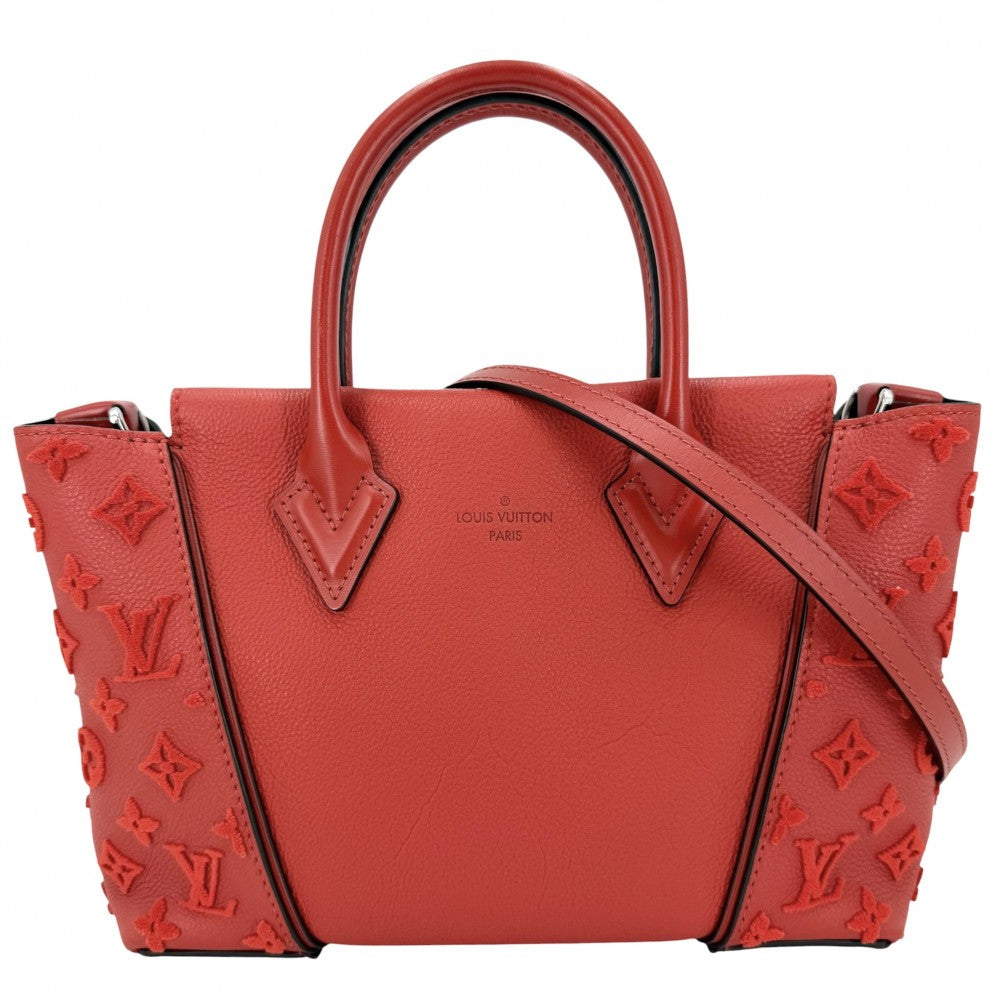 LOUIS VUITTON ルイヴィトン 2WAY モノグラムタフタージュ ヴェールトートＷ ハンドバッグ ショルダーバッグ かばん 鞄 M94640 レッド 赤 シルバー金具 レディース【中古品】