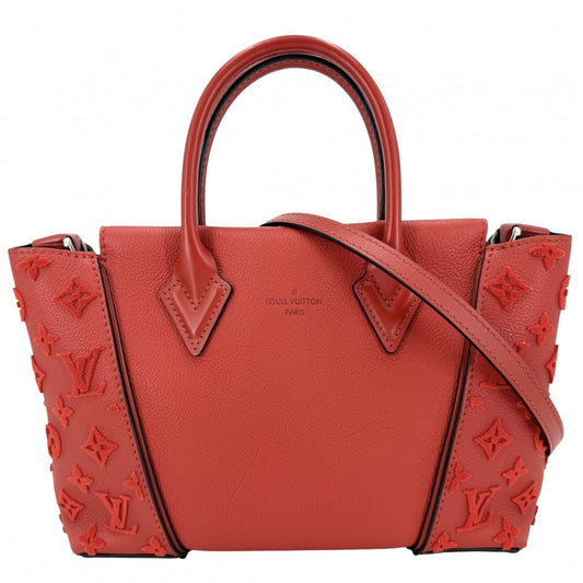 LOUIS VUITTON ルイヴィトン 2WAY モノグラムタフタージュ ヴェールトートＷ ハンドバッグ ショルダーバッグ かばん 鞄 M94640 レッド 赤 シルバー金具 レディース【中古品】