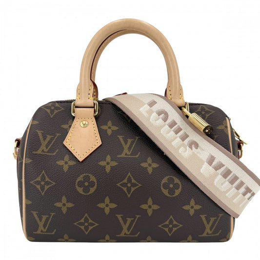 LOUIS VUITTON ルイヴィトン 2WAY モノグラム スピーディバンドリエール20 ハンドバッグ ショルダーバッグ 鞄 かばん M46222 ブラウン 茶 ゴールド金具 レディース【中古品】