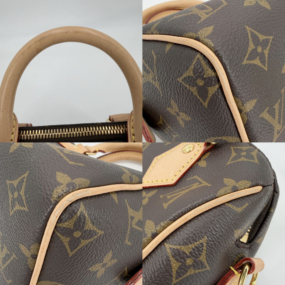 LOUIS VUITTON ルイヴィトン 2WAY モノグラム スピーディバンドリエール20 ハンドバッグ ショルダーバッグ 鞄 かばん M46222 ブラウン 茶 ゴールド金具 レディース【中古品】