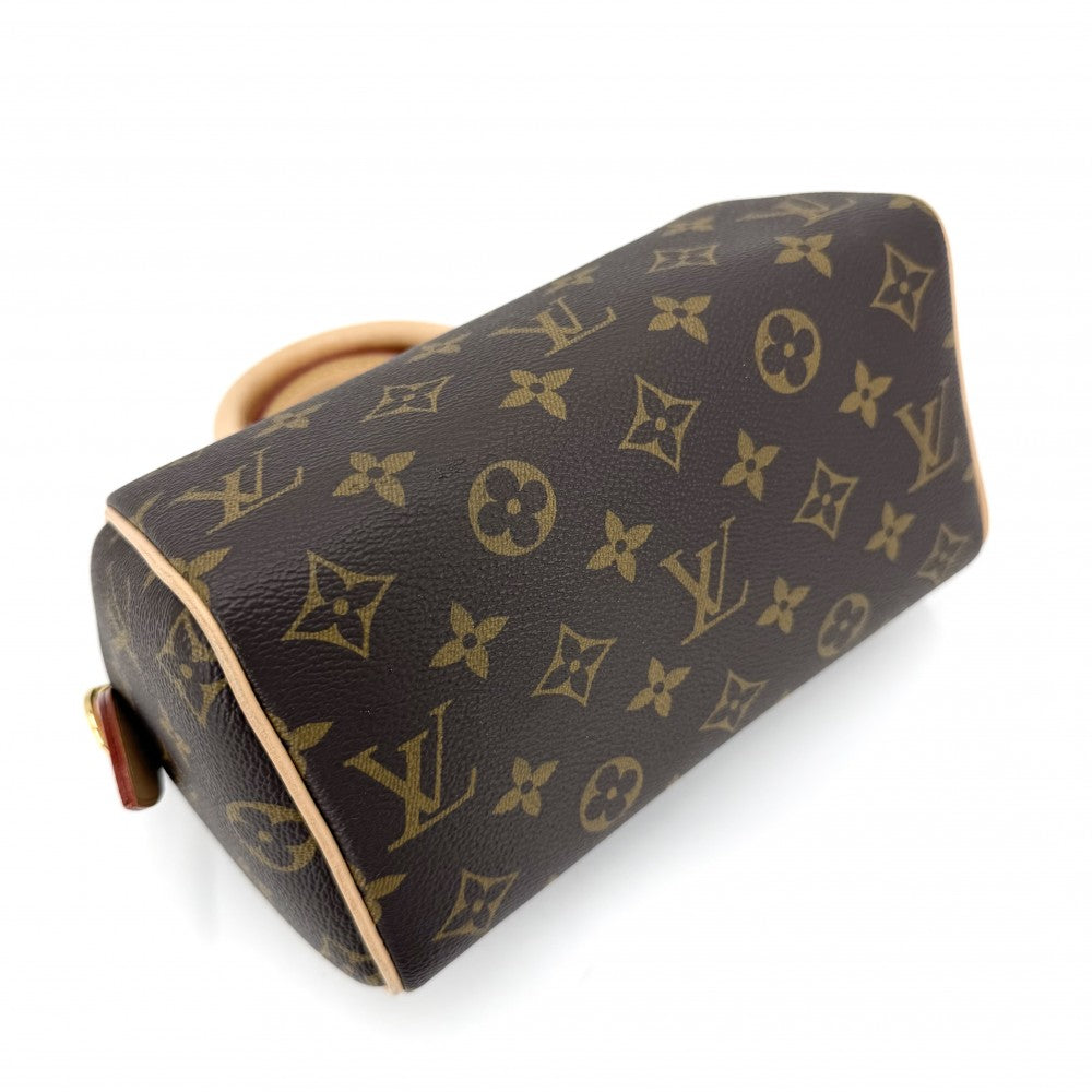 LOUIS VUITTON ルイヴィトン 2WAY モノグラム スピーディバンドリエール20 ハンドバッグ ショルダーバッグ 鞄 かばん M46222 ブラウン 茶 ゴールド金具 レディース【中古品】