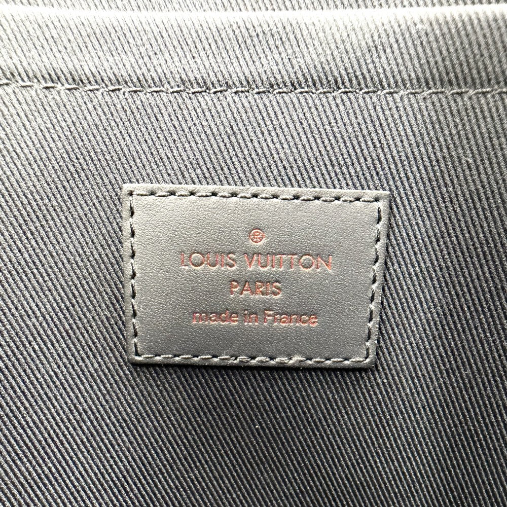 LOUIS VUITTON ルイヴィトン クラッチバッグ モノグラムインク アップサイドダウン ポシェットアポロ セカンドバッグ M62905 ネイビー 紺 オレンジ金具 メンズ【中古品】