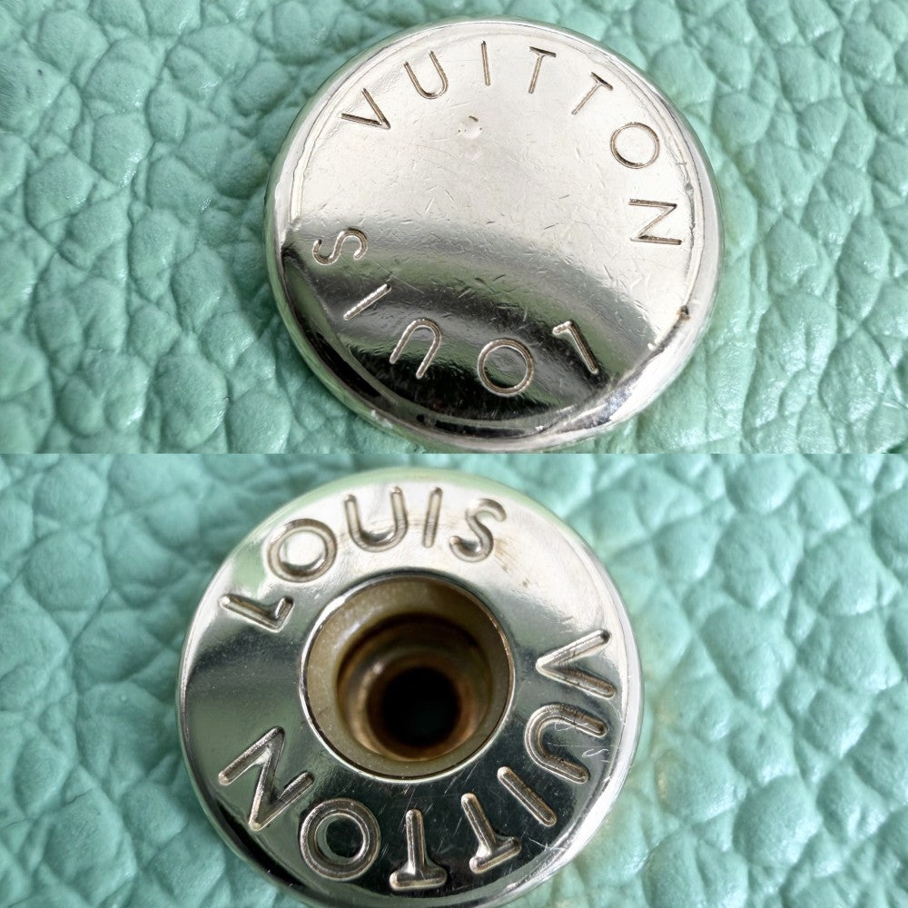 LOUIS VUITTON ルイヴィトン 二つ折り財布 モノグラムアンプラント ポルトモネロザリ ミニウォレット ミニ財布 M81922 モノグラムアンプラント グリーン 緑 ゴールド金具 レディース【中古品】
