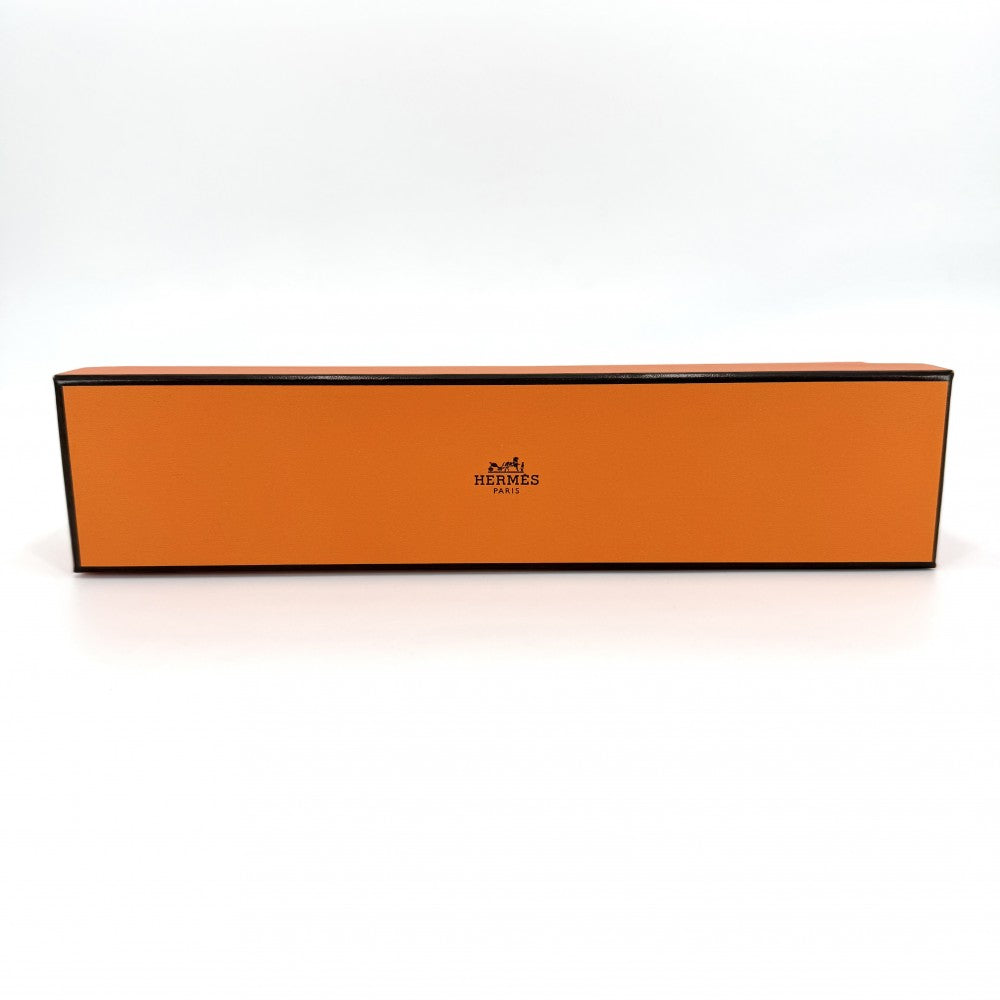 HERMES エルメス 雑貨 ミーズ・エ・ルランス/ローブ・デュ・ソワール ヴィドポッシュ トレイ 小物入れ インテリア メンズ レディース 馬柄 K刻印 レザー ブラウン系 シルバー金具 ユニセックス 2025年【中古品】