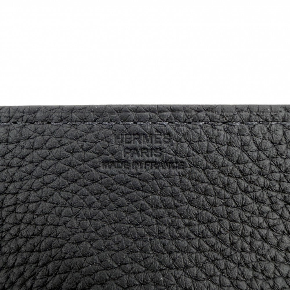 HERMES エルメス 雑貨 ミーズ・エ・ルランス Hエヴリン ヴィドポッシュ トレイ 小物入れ インテリア メンズ レディース B刻印 トリヨンクレマンス ブラック 黒 シルバー金具 ユニセックス 2023年【中古品】