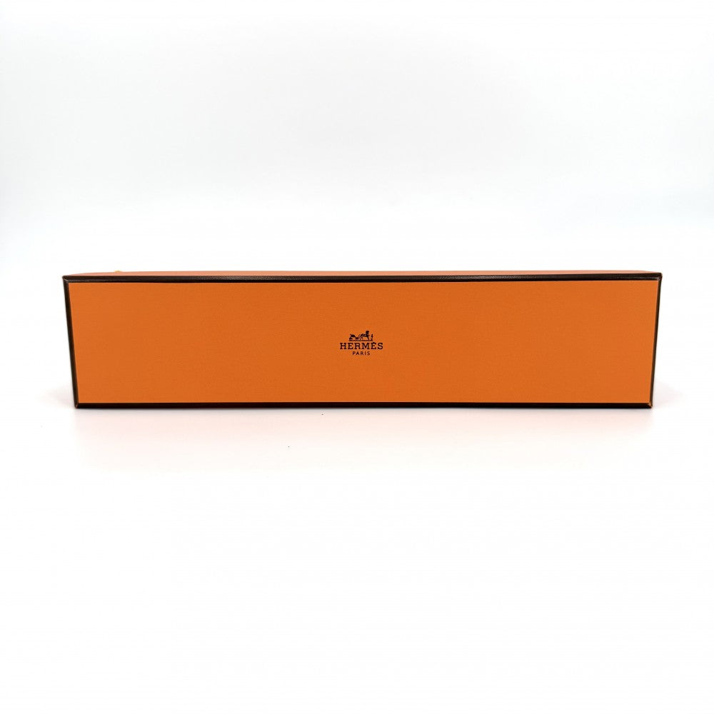 HERMES エルメス 雑貨 ミーズ・エ・ルランス Hエヴリン ヴィドポッシュ トレイ 小物入れ インテリア メンズ レディース B刻印 トリヨンクレマンス ブラック 黒 シルバー金具 ユニセックス 2023年【中古品】