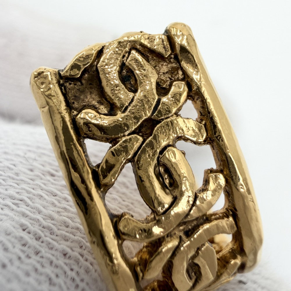 CHANEL シャネル イヤリング ココマーク アクセサリー ヴィンテージ ラウンド 2WAY GP 2 5 ゴールド レディース 約31.3g 1990年【中古品】