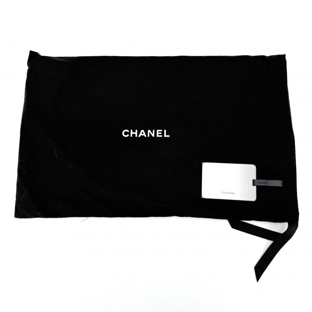 CHANEL シャネル リュック マトラッセ ココ ネージュ チェーンショルダー ラメ バックパック ココマーク ナイロン グレー シルバー金具 レディース【中古品】