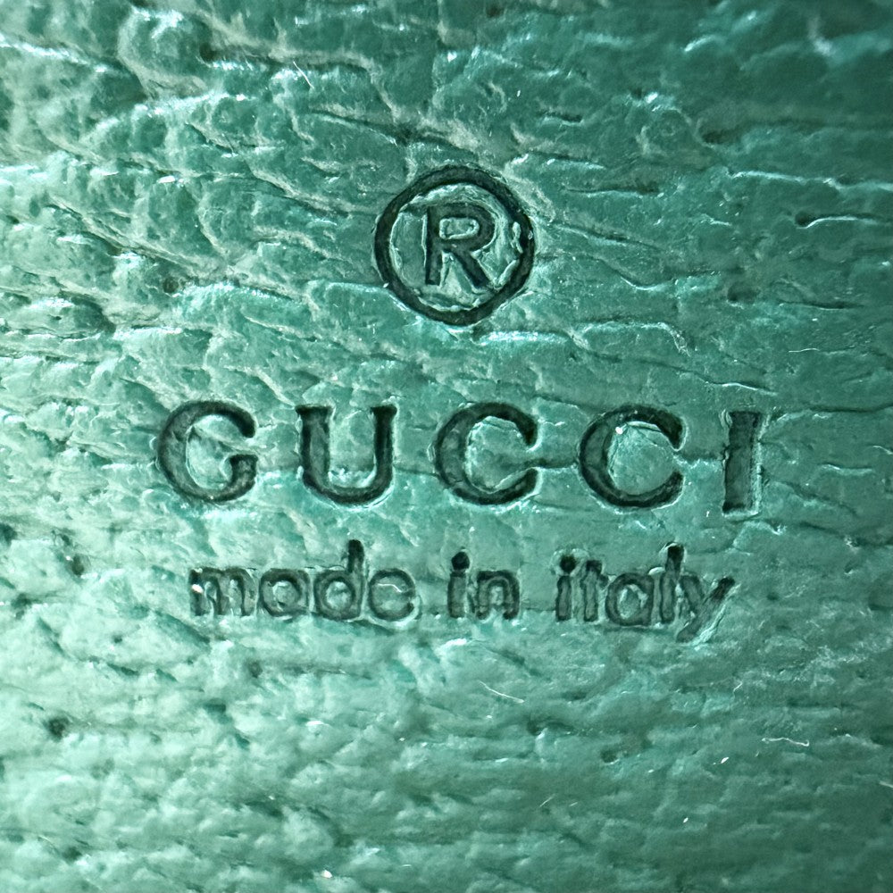 GUCCI グッチ ショルダーバッグ ダイアナ ミニバッグ チェーン バンブー 696817 レザー グリーン 緑 ゴールド金具 レディース【中古品】