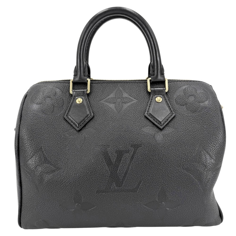 LOUIS VUITTON ルイヴィトン 2WAY モノグラムアンプラント スピーディバンドリエール 25 ハンドバッグ ショルダーバッグ M58951 ブラック 黒 ゴールド金具 レディース【中古品】