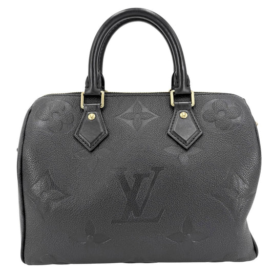 LOUIS VUITTON ルイヴィトン 2WAY モノグラムアンプラント スピーディバンドリエール 25 ハンドバッグ ショルダーバッグ M58951 ブラック 黒 ゴールド金具 レディース【中古品】