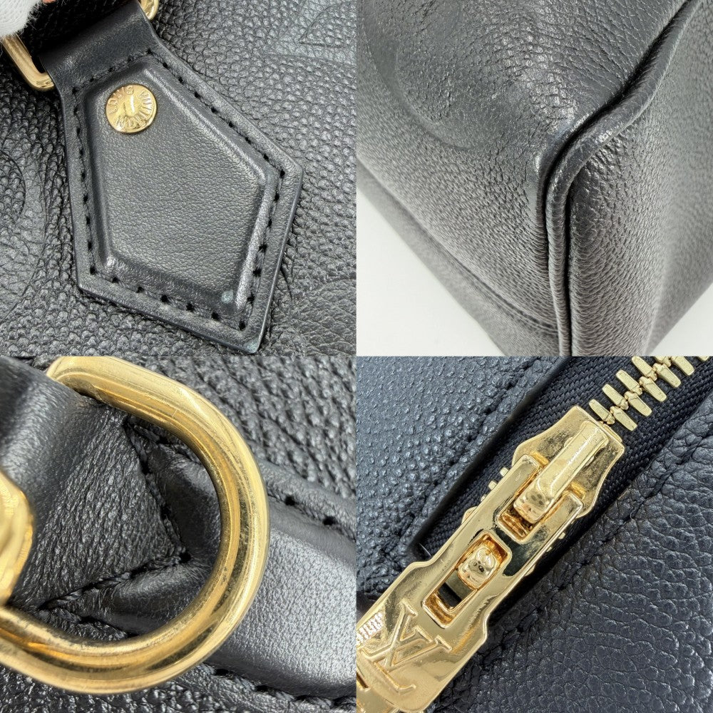 LOUIS VUITTON ルイヴィトン 2WAY モノグラムアンプラント スピーディバンドリエール 25 ハンドバッグ ショルダーバッグ M58951 ブラック 黒 ゴールド金具 レディース【中古品】