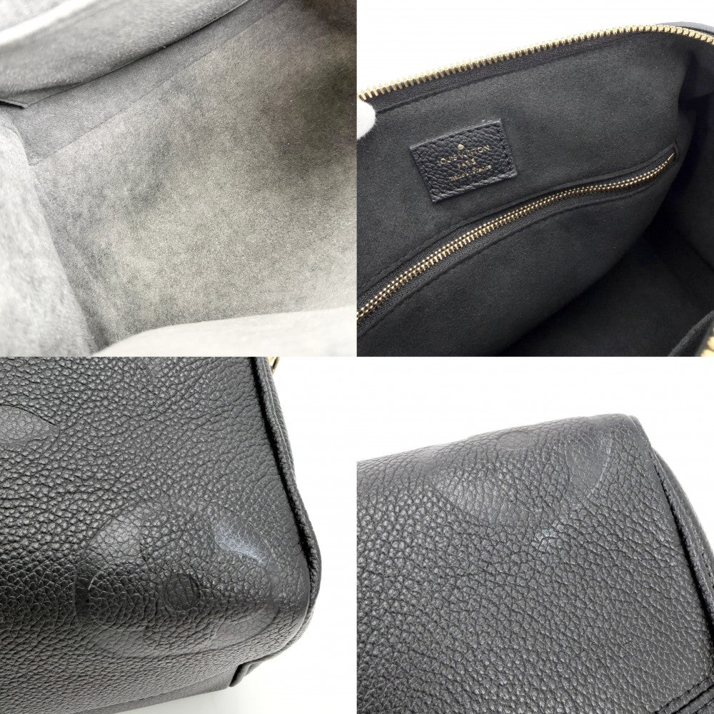 LOUIS VUITTON ルイヴィトン 2WAY モノグラムアンプラント スピーディバンドリエール 25 ハンドバッグ ショルダーバッグ M58951 ブラック 黒 ゴールド金具 レディース【中古品】