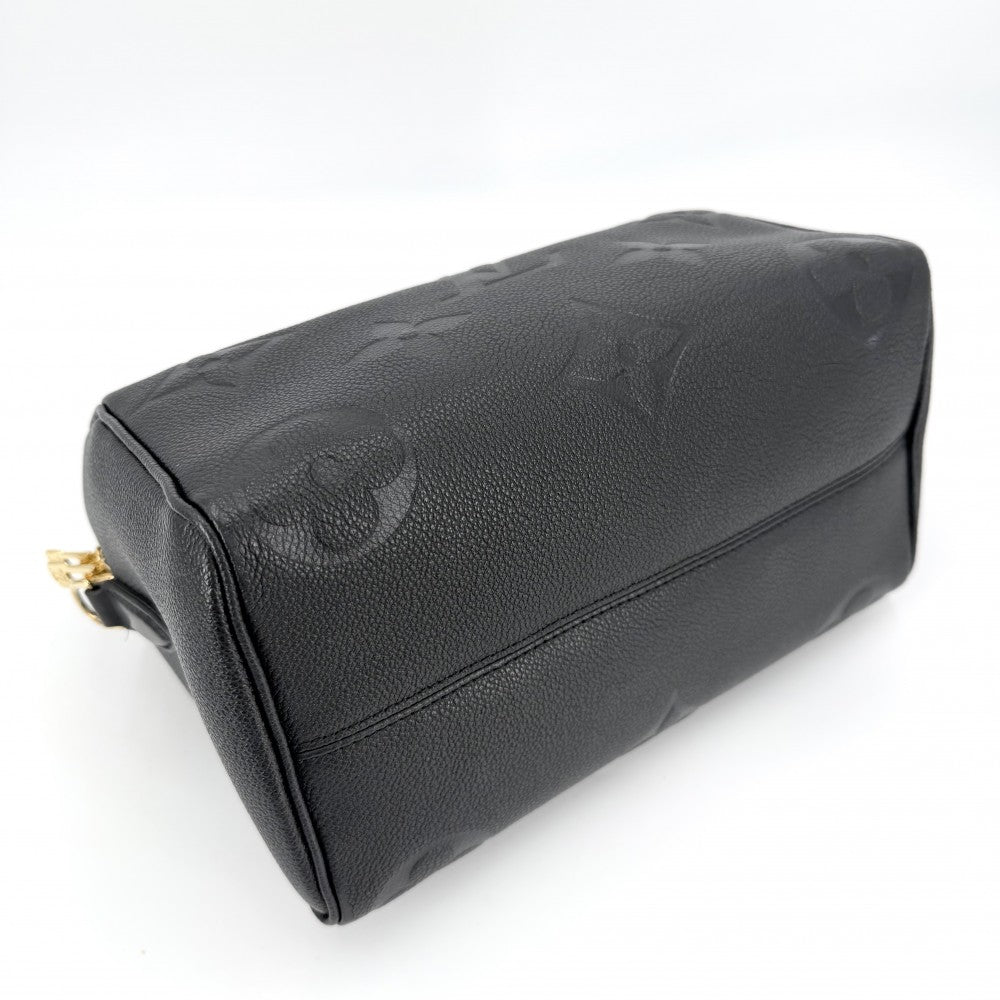 LOUIS VUITTON ルイヴィトン 2WAY モノグラムアンプラント スピーディバンドリエール 25 ハンドバッグ ショルダーバッグ M58951 ブラック 黒 ゴールド金具 レディース【中古品】