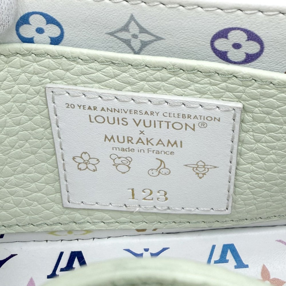 LOUIS VUITTON ルイヴィトン 2WAY 村上隆 カプシーヌミニ ハンドバッグ ショルダーバッグ LV × TM 緑 M14101 トリヨンレザー ヴェール･ド･グリーン ゴールド金具 レディース【中古品】