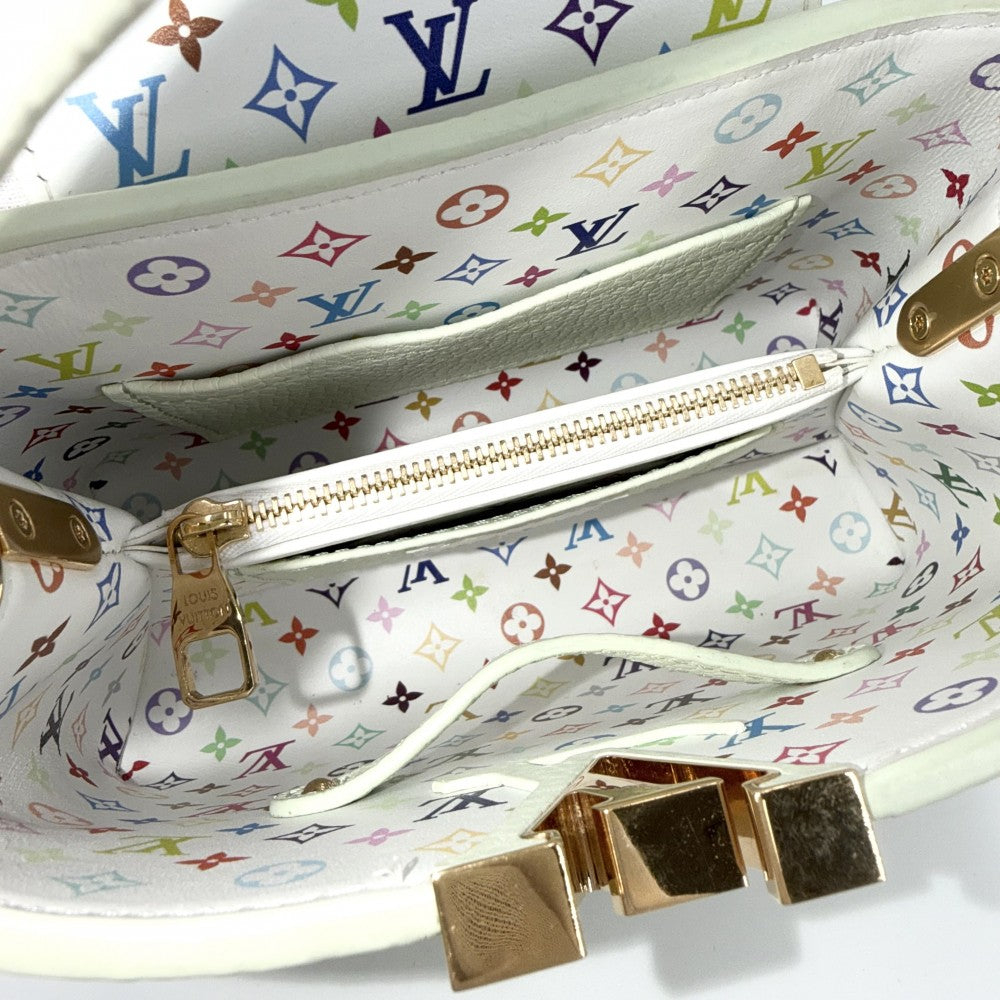 LOUIS VUITTON ルイヴィトン 2WAY 村上隆 カプシーヌミニ ハンドバッグ ショルダーバッグ LV × TM 緑 M14101 トリヨンレザー ヴェール･ド･グリーン ゴールド金具 レディース【中古品】