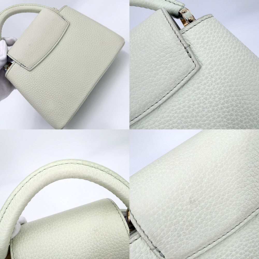 LOUIS VUITTON ルイヴィトン 2WAY 村上隆 カプシーヌミニ ハンドバッグ ショルダーバッグ LV × TM 緑 M14101 トリヨンレザー ヴェール･ド･グリーン ゴールド金具 レディース【中古品】