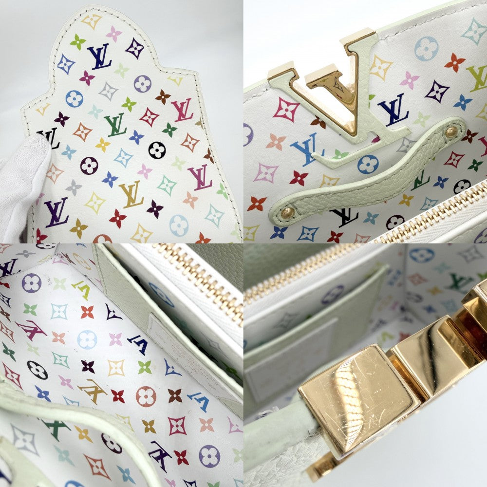 LOUIS VUITTON ルイヴィトン 2WAY 村上隆 カプシーヌミニ ハンドバッグ ショルダーバッグ LV × TM 緑 M14101 トリヨンレザー ヴェール･ド･グリーン ゴールド金具 レディース【中古品】