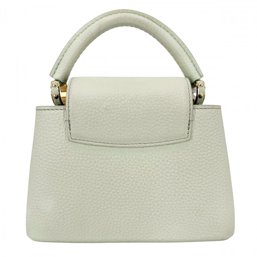 LOUIS VUITTON ルイヴィトン 2WAY 村上隆 カプシーヌミニ ハンドバッグ ショルダーバッグ LV × TM 緑 M14101 トリヨンレザー ヴェール･ド･グリーン ゴールド金具 レディース【中古品】
