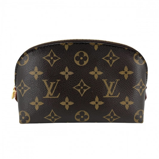 LOUIS VUITTON ルイヴィトン ポーチ モノグラム ポシェットコスメティックPM 化粧ポーチ コスメポーチ 小物入れ ブラウン 茶 M47515 ゴールド金具 レディース【中古品】