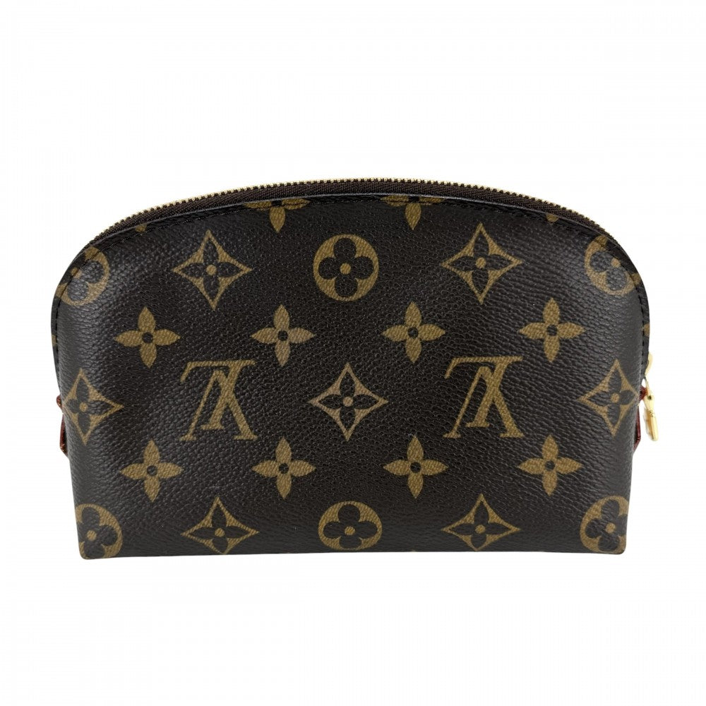 LOUIS VUITTON ルイヴィトン ポーチ モノグラム ポシェットコスメティックPM 化粧ポーチ コスメポーチ 小物入れ ブラウン 茶 M47515 ゴールド金具 レディース【中古品】
