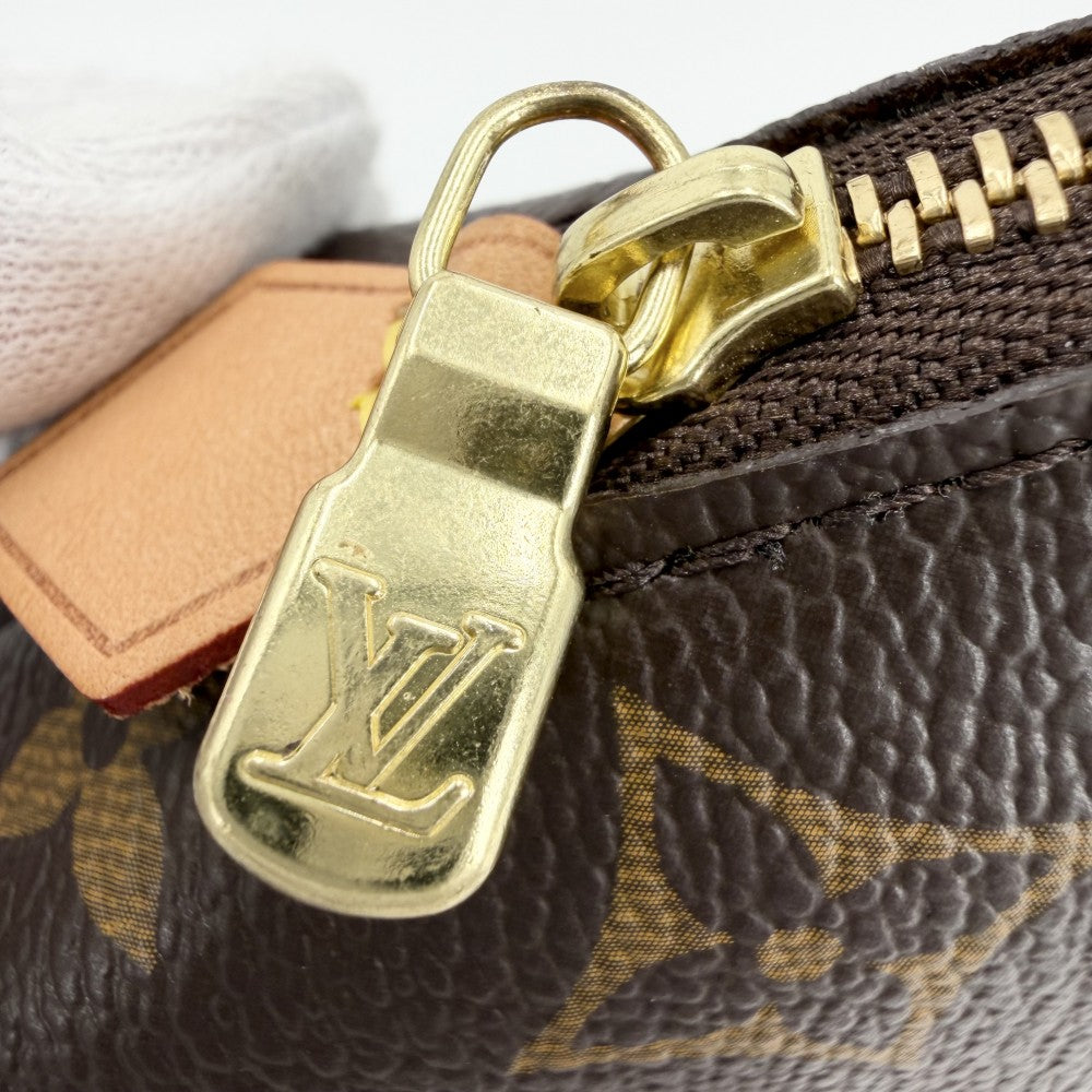 LOUIS VUITTON ルイヴィトン ポーチ モノグラム ポシェットコスメティックPM 化粧ポーチ コスメポーチ 小物入れ ブラウン 茶 M47515 ゴールド金具 レディース【中古品】