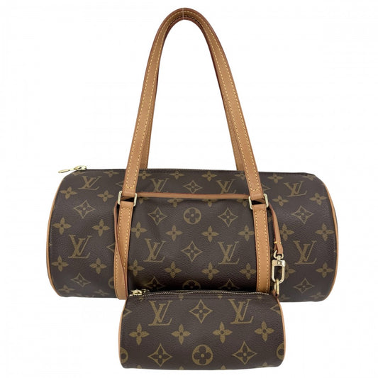 LOUIS VUITTON ルイヴィトン ハンドバッグ パピヨン30 ポーチ付き GM M51385 モノグラムキャンバス ブラウン 茶 ゴールド金具 レディース【中古品】