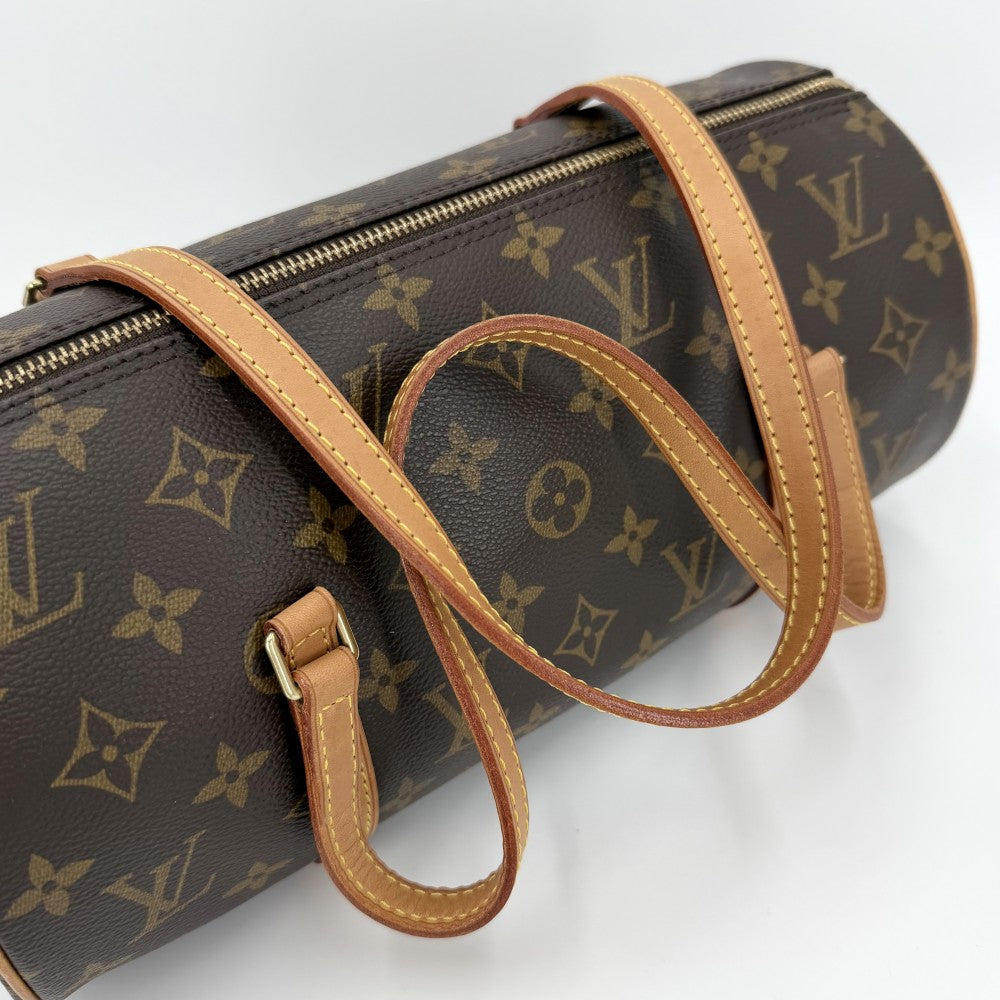 LOUIS VUITTON ルイヴィトン ハンドバッグ パピヨン30 ポーチ付き GM M51385 モノグラムキャンバス ブラウン 茶 ゴールド金具 レディース【中古品】