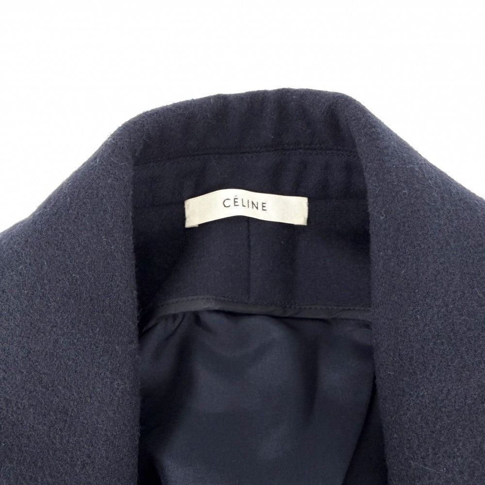 CELINE セリーヌ アウター アウター ジレ ロングベスト 服 アパレル 36 ネイビー 紺 秋 冬 ウール レディース【中古品】