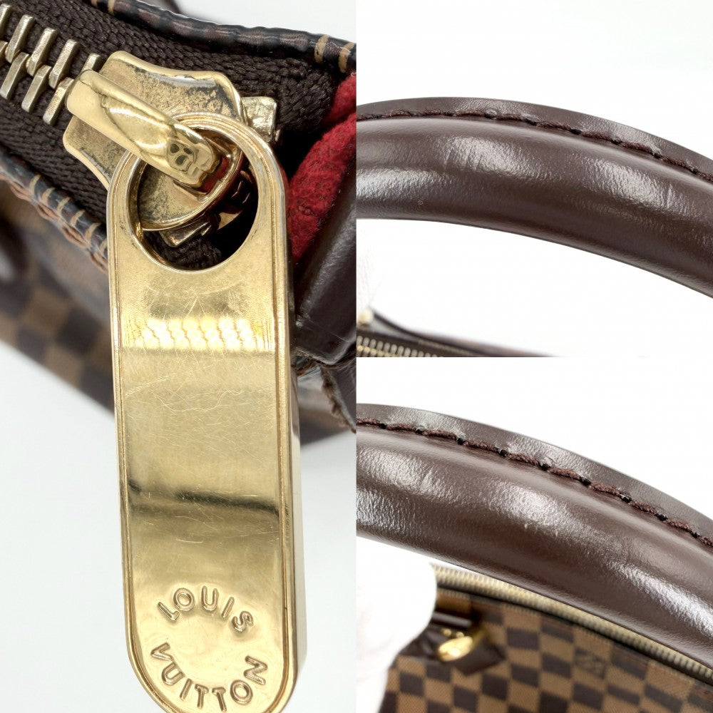 LOUIS VUITTON ルイヴィトン トートバッグ ダミエ サレヤPM ハンドバッグ ブラウン 茶 N51183 ゴールド金具 レディース【中古品】