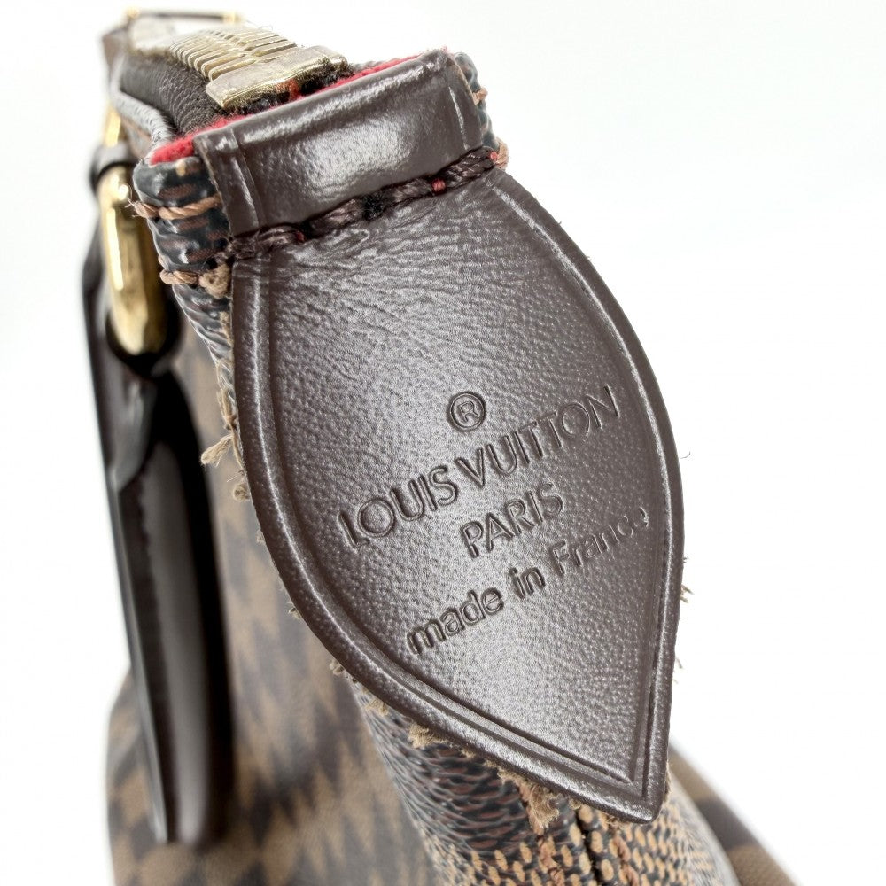 LOUIS VUITTON ルイヴィトン トートバッグ ダミエ サレヤPM ハンドバッグ ブラウン 茶 N51183 ゴールド金具 レディース【中古品】
