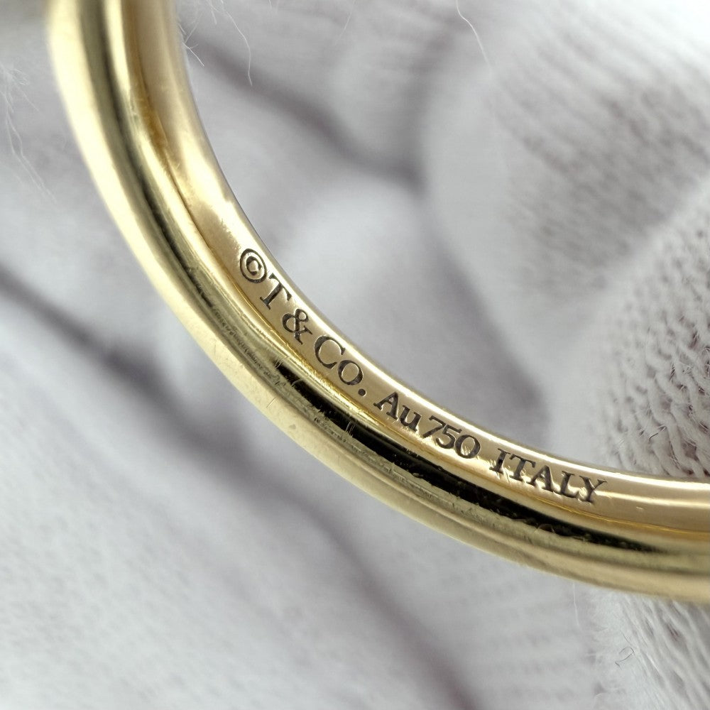 TIFFANY&Co. ティファニー 指輪 ティファニーT Tワン リング ジュエリー アクセサリー 18金YG Au750 K18イエローゴールド ダイヤモンド 約10.5号 レディース 約4.1g【中古品】