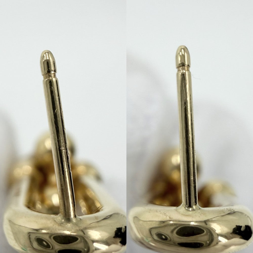 TIFFANY&Co. ティファニー ピアス ハードウェア ダブルロング リンク ピアス ジュエリー アクセサリー Au750 K18YG K18イエローゴールド レディース 約9.5g【中古品】