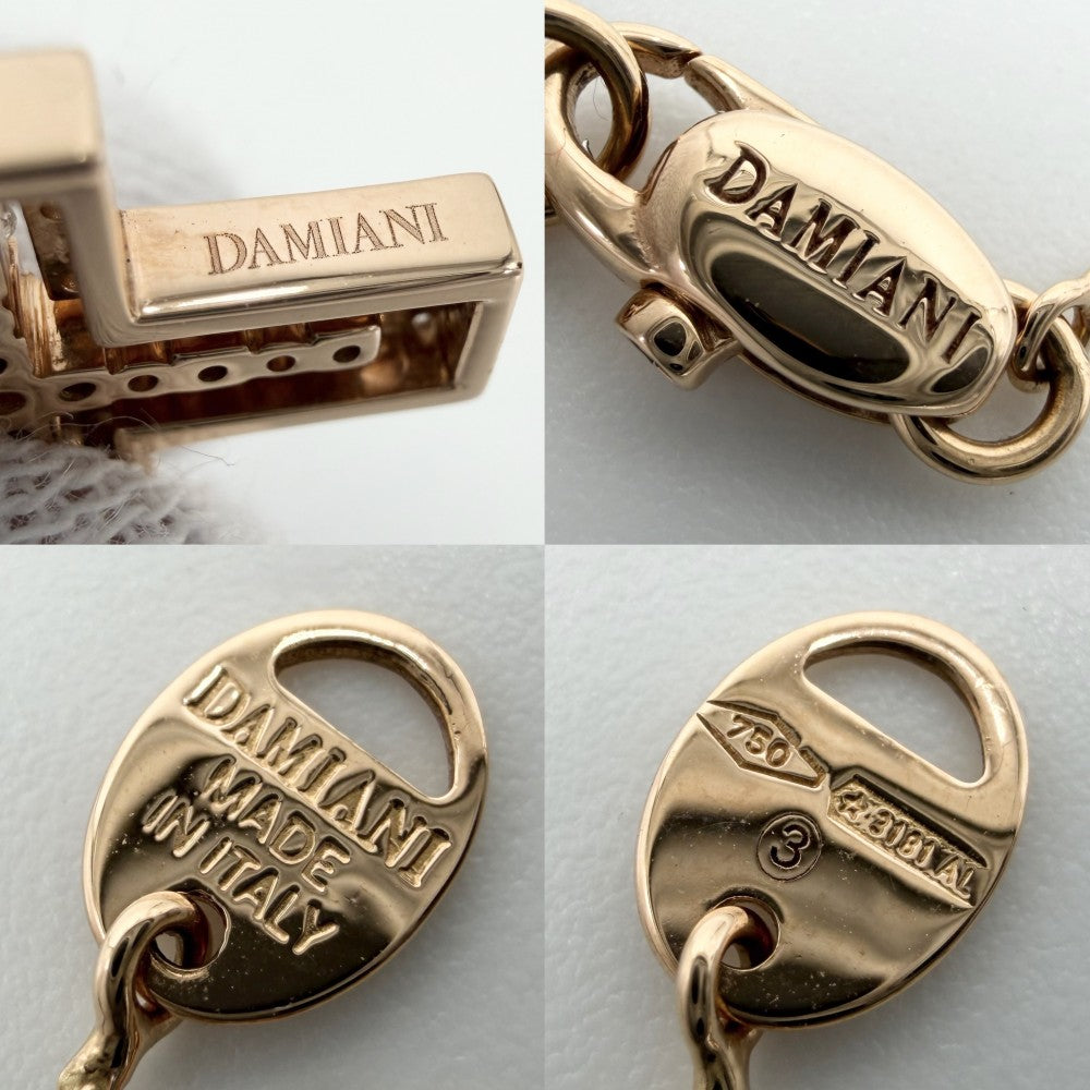 Damiani ダミアーニ ネックレス ベルエポックXXS クロスモチーフ ジュエリー アクセサリー Bell Epoque 18金PG Au750 K18ピンクゴールド ダイヤモンド レディース 約4.3g【中古品】