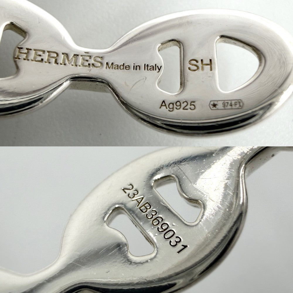 HERMES エルメス ブレスレット シェーヌダンクル アンシェネ　SH アクセサリー ジュエリー 小物 バングル シルバー925 レディース 約18.2g【中古品】