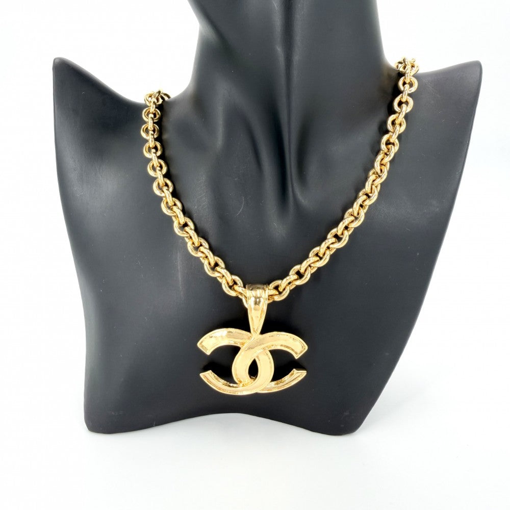 CHANEL シャネル ネックレス ココマーク ペンダント アクセサリー ヴィンテージ GP 94P ゴールド レディース 約70.7g 1994年【中古品】