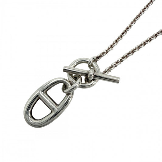 HERMES エルメス ネックレス シェーヌダンクル　アミュレット ペンダント ジュエリー アクセサリー シルバー925 ユニセックス 約10.6g【中古品】