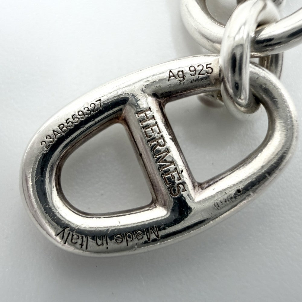 HERMES エルメス ネックレス シェーヌダンクル　アミュレット ペンダント ジュエリー アクセサリー シルバー925 ユニセックス 約10.6g【中古品】