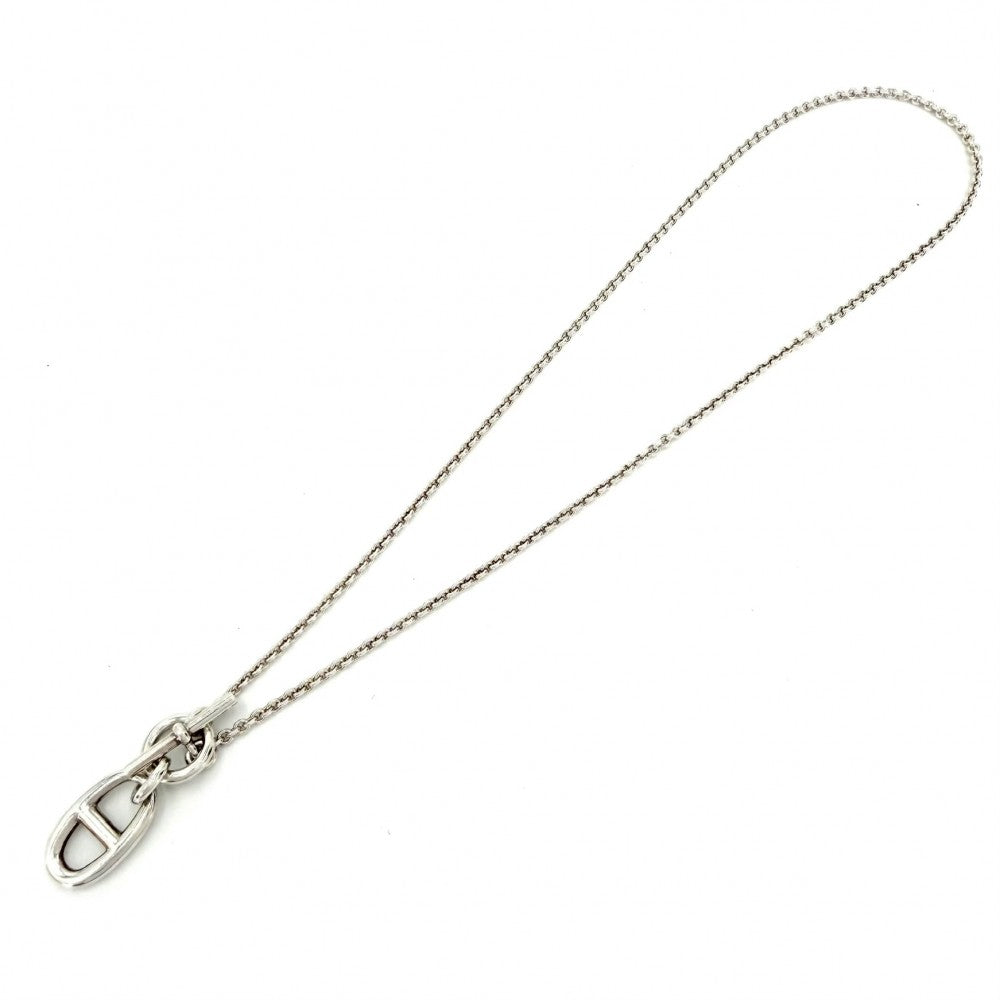 HERMES エルメス ネックレス シェーヌダンクル　アミュレット ペンダント ジュエリー アクセサリー シルバー925 ユニセックス 約10.6g【中古品】