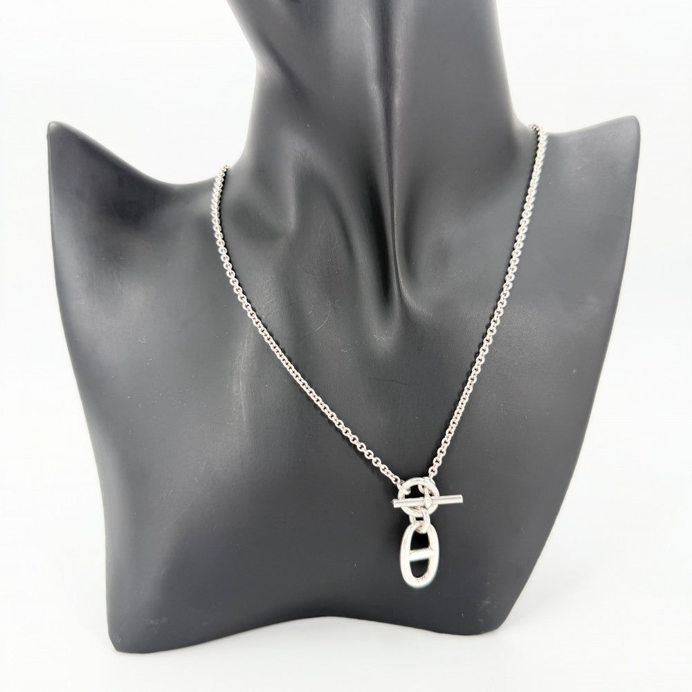 HERMES エルメス ネックレス シェーヌダンクル　アミュレット ペンダント ジュエリー アクセサリー シルバー925 ユニセックス 約10.6g【中古品】
