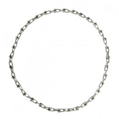 TIFFANY&Co. ティファニー ネックレス ハードウェア スモールリンク ジュエリー アクセサリー シルバー925 レディース 約42.1g【中古品】