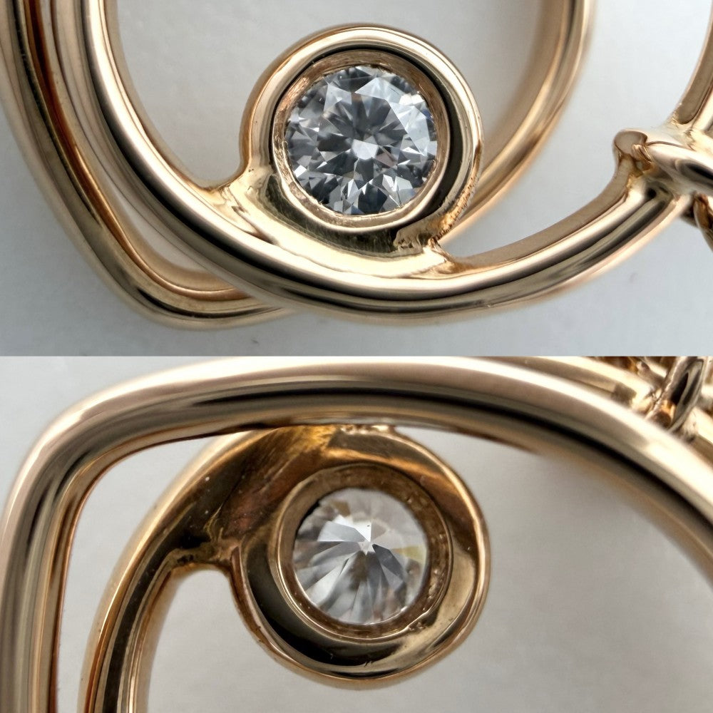 HERMES エルメス ブレスレット ハート ヴェルティージュ・クール アクセサリー ジュエリー 18金PG Au750 K18ピンクゴールド ダイヤモンド レディース 約3.9g【中古品】