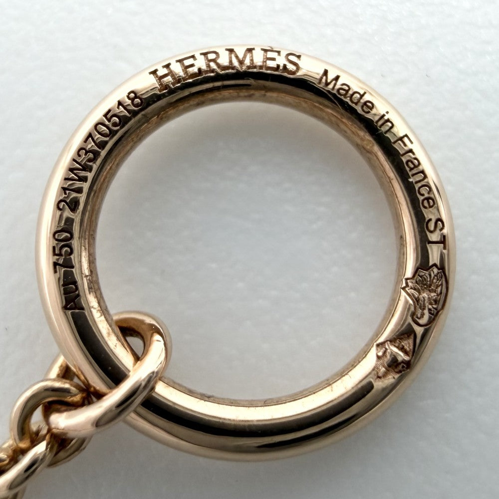 HERMES エルメス ブレスレット ハート ヴェルティージュ・クール アクセサリー ジュエリー 18金PG Au750 K18ピンクゴールド ダイヤモンド レディース 約3.9g【中古品】