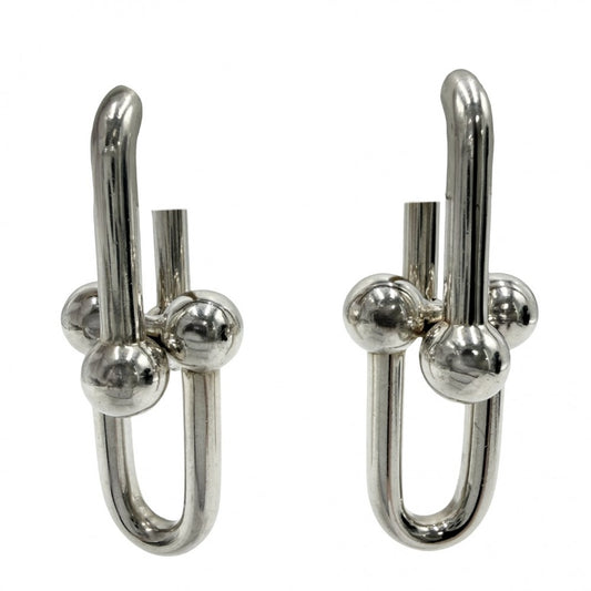 TIFFANY&Co. ティファニー ピアス ハードウェア エクストララージリンク ジュエリー アクセサリー シルバー925 レディース 約18.2g【中古品】