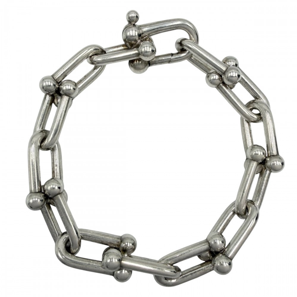 TIFFANY&Co. ティファニー ブレスレット ハードウェア ラージリンクブレスレット アクセサリー ジュエリー メンズ レディース 男女兼用 シルバー925 ユニセックス 約63.3g【中古品】