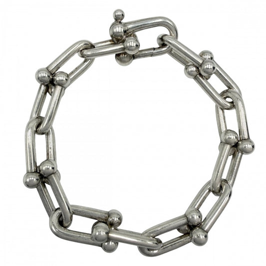 TIFFANY&Co. ティファニー ブレスレット ハードウェア ラージリンクブレスレット アクセサリー ジュエリー メンズ レディース 男女兼用 シルバー925 ユニセックス 約63.3g【中古品】