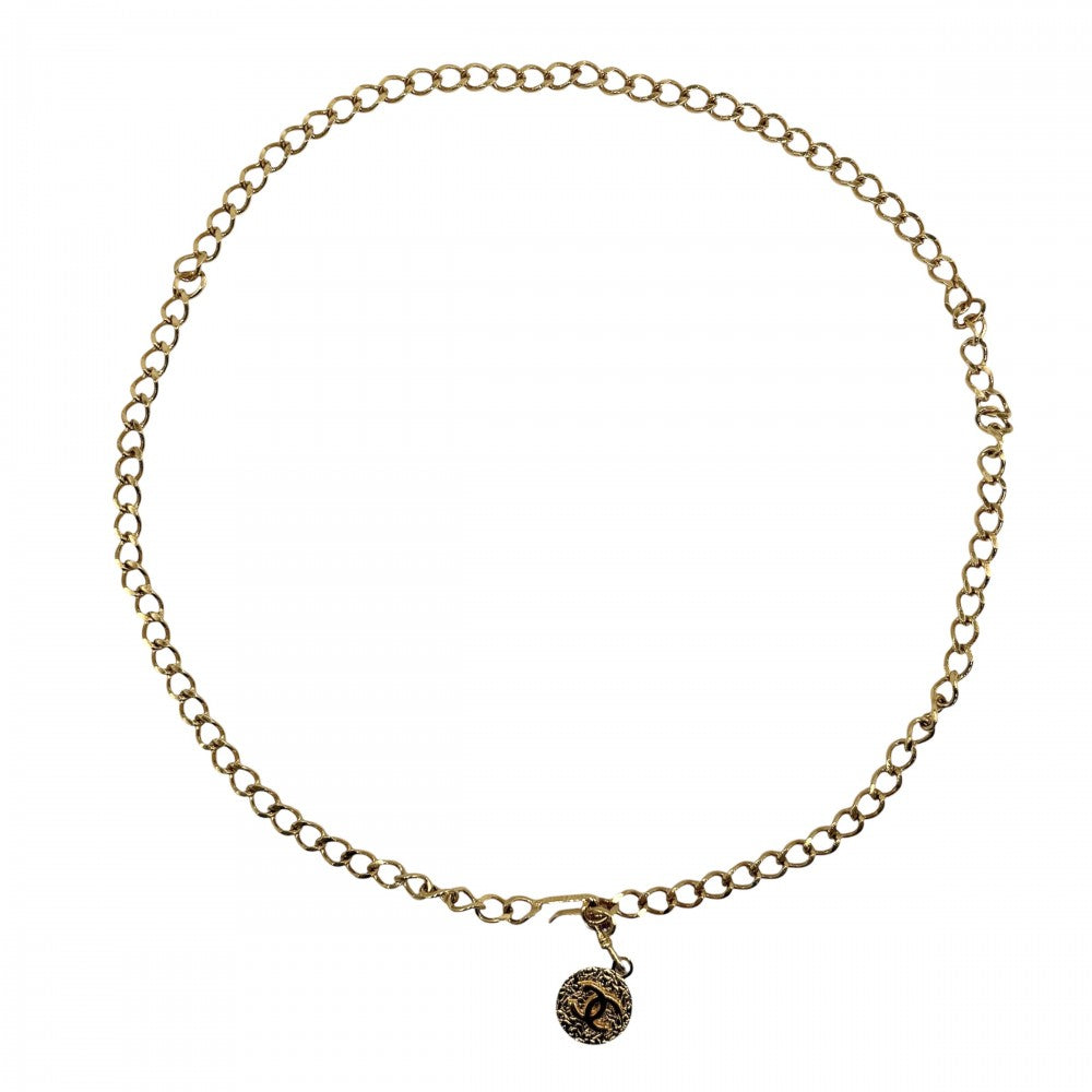 CHANEL シャネル ベルト チェーンベルト ココマーク ヴィンテージ ファッションアイテム GP ゴールド レディース 1982年【中古品】