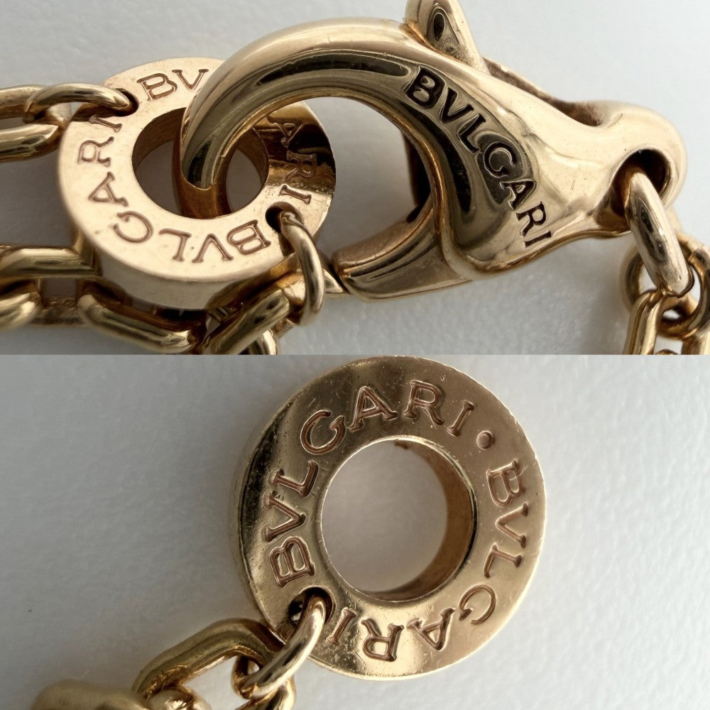 BVLGARI ブルガリ ネックレス ビーゼロワン ペンダント アクセサリー B-zero1 18金PG Au750 ジュエリー K18ピンクゴールド セラミック ブラック 黒 ゴールド レディース 約25.9g【中古品】