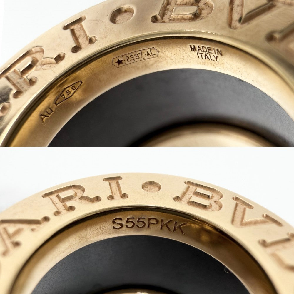 BVLGARI ブルガリ ネックレス ビーゼロワン ペンダント アクセサリー B-zero1 18金PG Au750 ジュエリー K18ピンクゴールド セラミック ブラック 黒 ゴールド レディース 約25.9g【中古品】